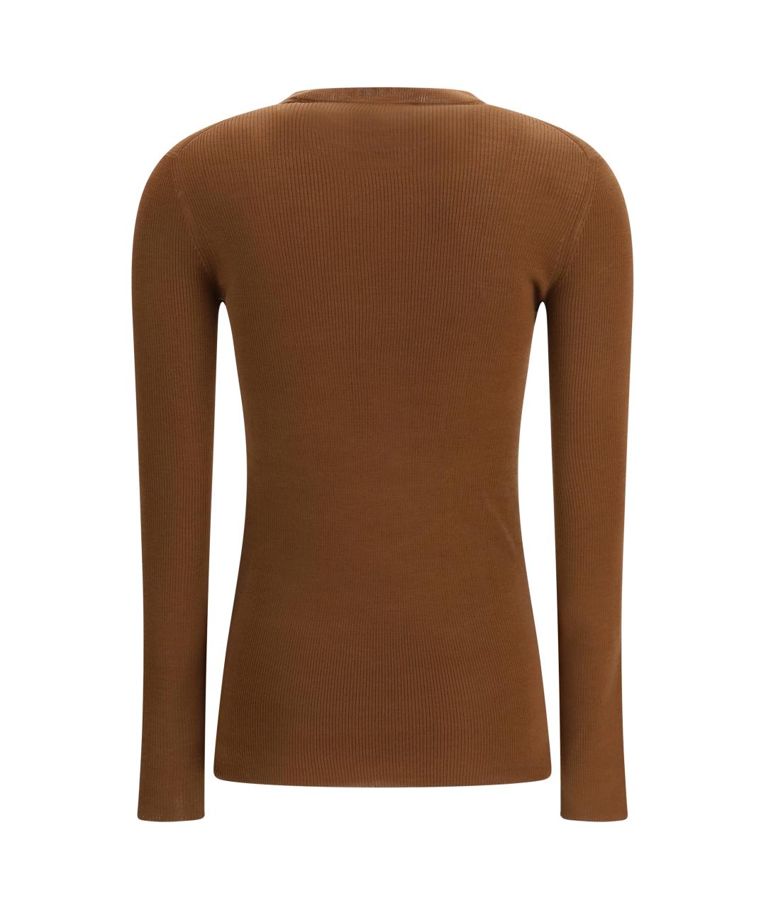 PRADA Коричневый шерстяной кардиган, фото 2