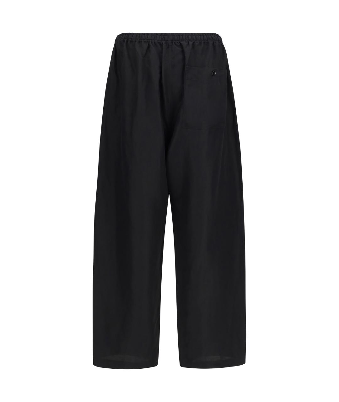 LEMAIRE Черные льняные повседневные брюки, фото 2