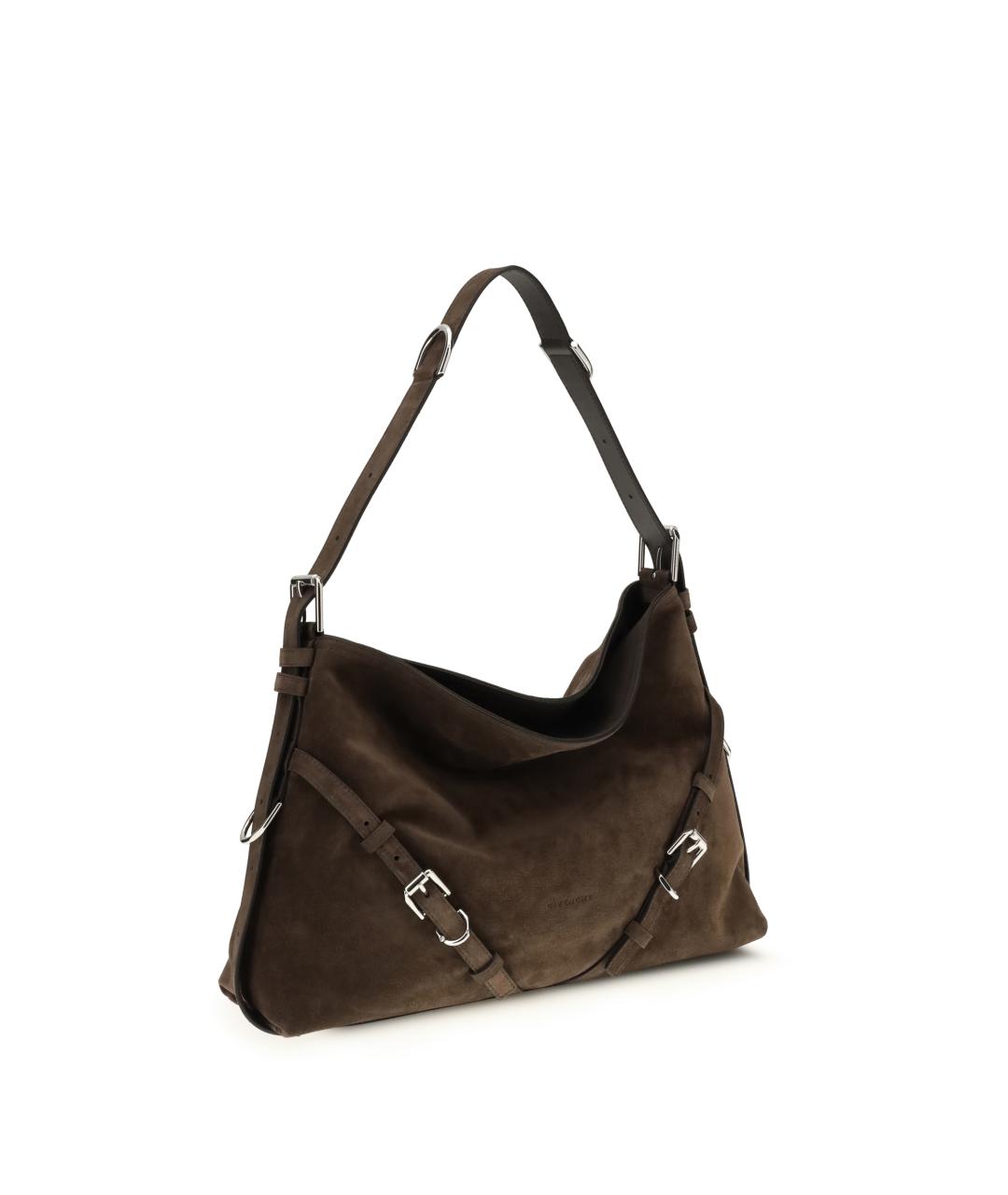 GIVENCHY Коричневая замшевая сумка тоут, фото 2