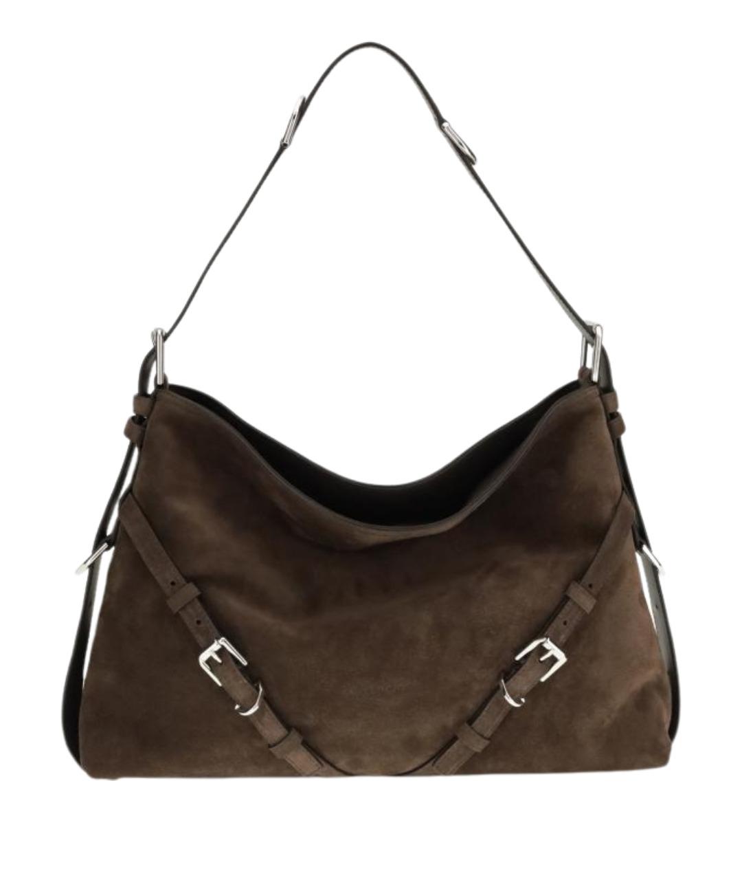 GIVENCHY Коричневая замшевая сумка тоут, фото 1