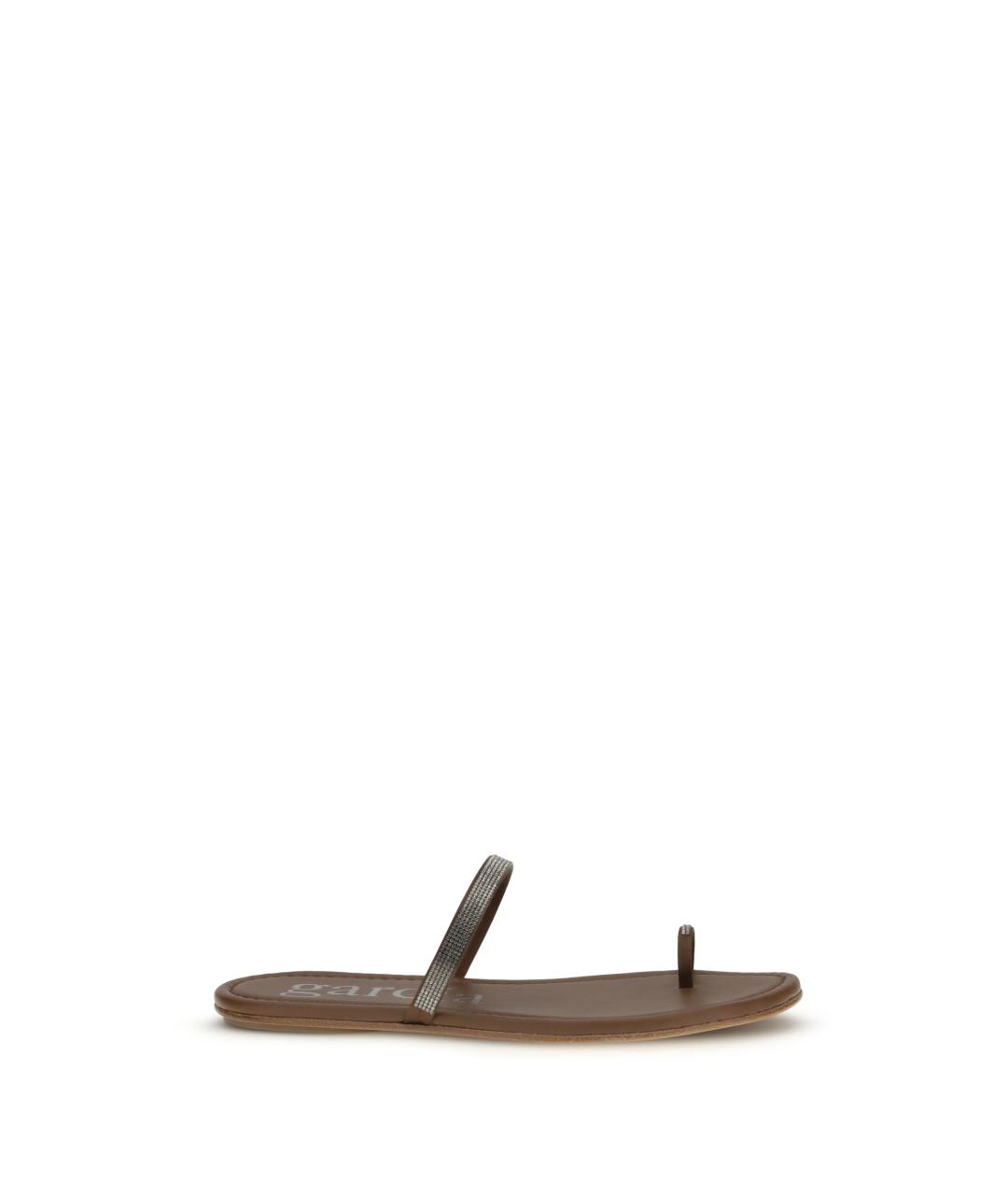 PEDRO GARCÍA Коричневые кожаные сандалии, фото 1