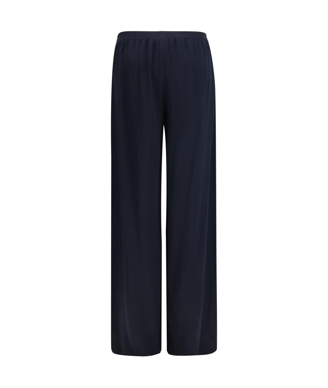 FABIANA FILIPPI Темно-синие вискозные прямые брюки, фото 2