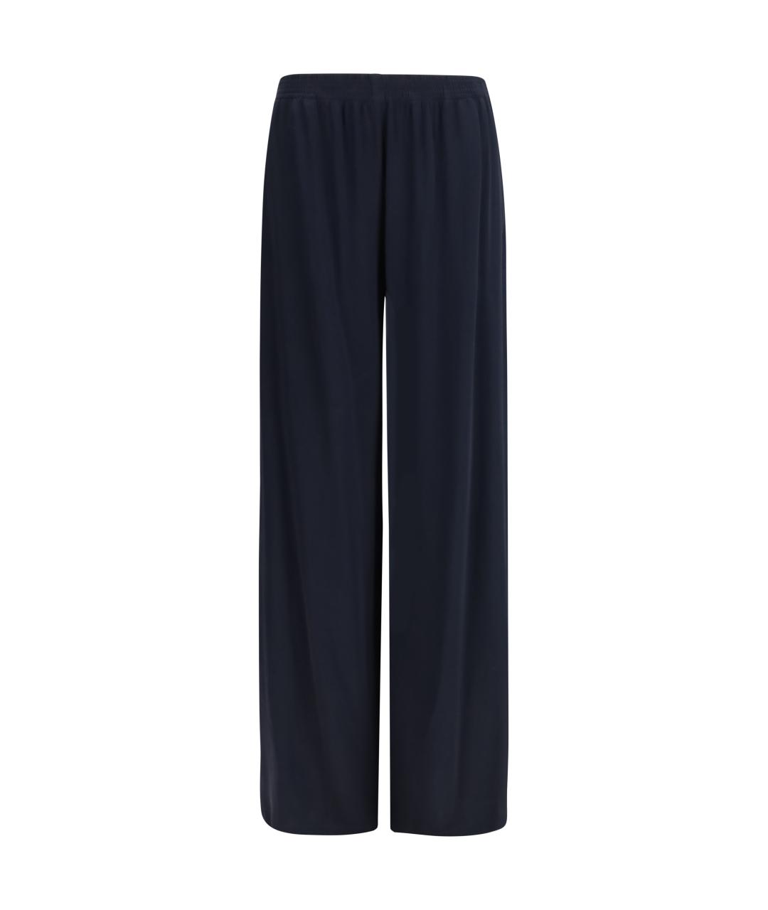 FABIANA FILIPPI Темно-синие вискозные прямые брюки, фото 1