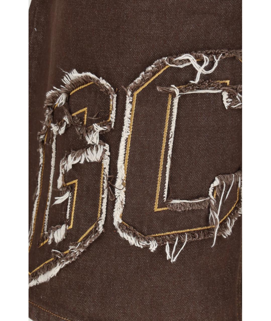 GCDS Коричневые хлопковые шорты, фото 3