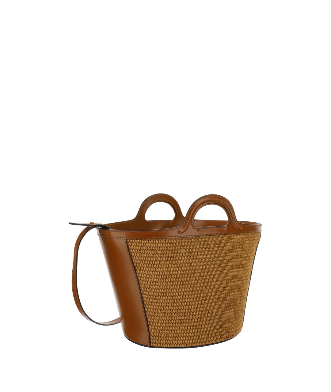 MARNI Коричневая хлопковая сумка тоут, фото 3