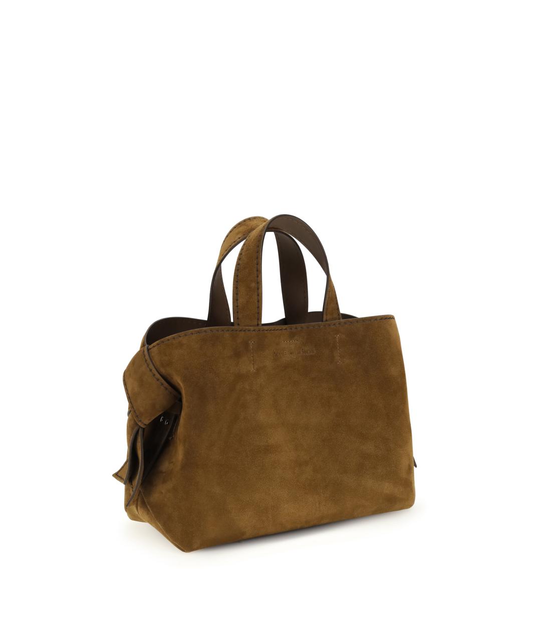 ACNE STUDIOS Коричневая замшевая сумка тоут, фото 2