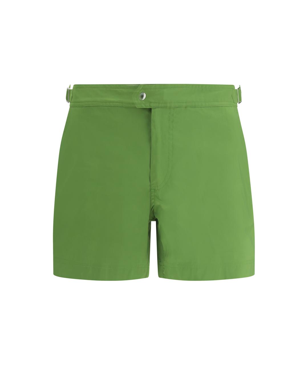 TOM FORD Зеленые полиэстеровые плавки, фото 1