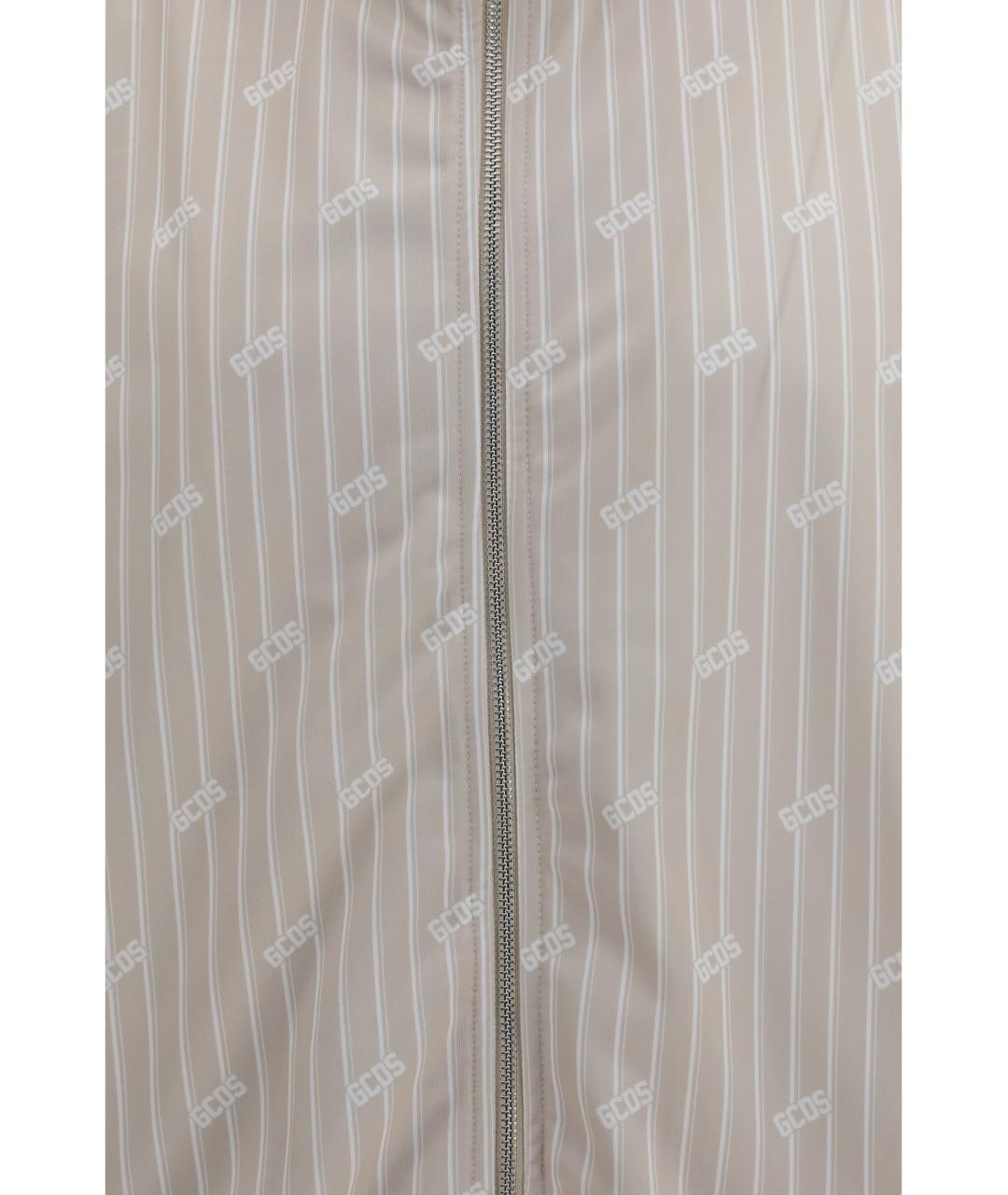 GCDS Бежевая полиэстеровая куртка, фото 3