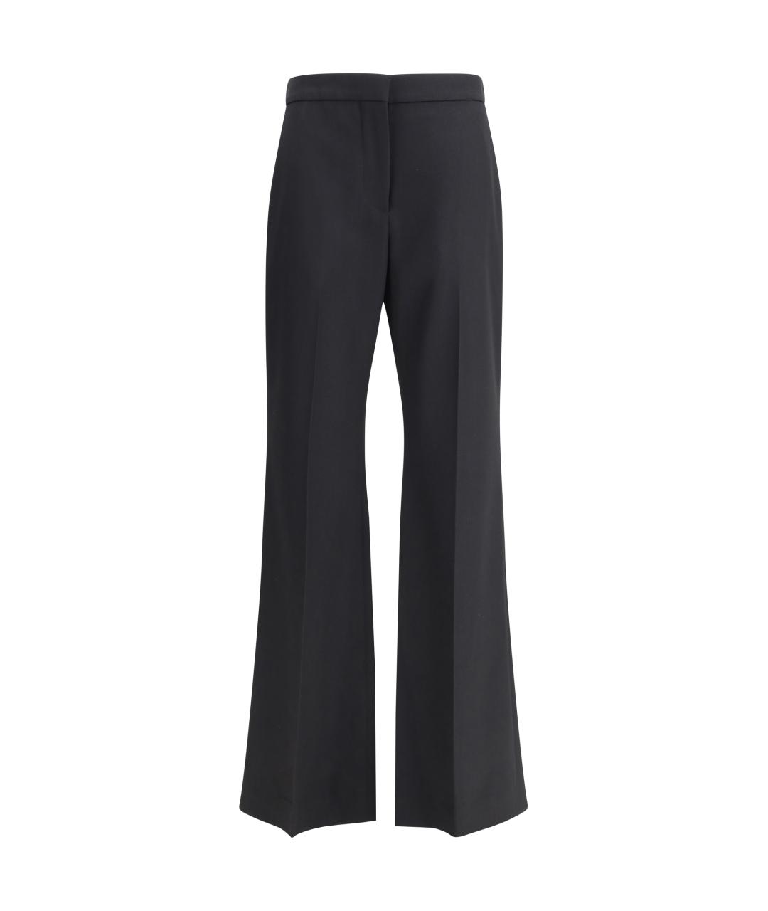 GIVENCHY Черные шерстяные прямые брюки, фото 1