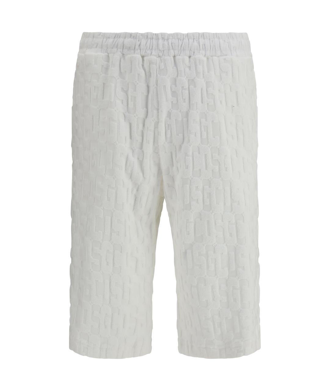 GCDS Белые хлопковые шорты, фото 1