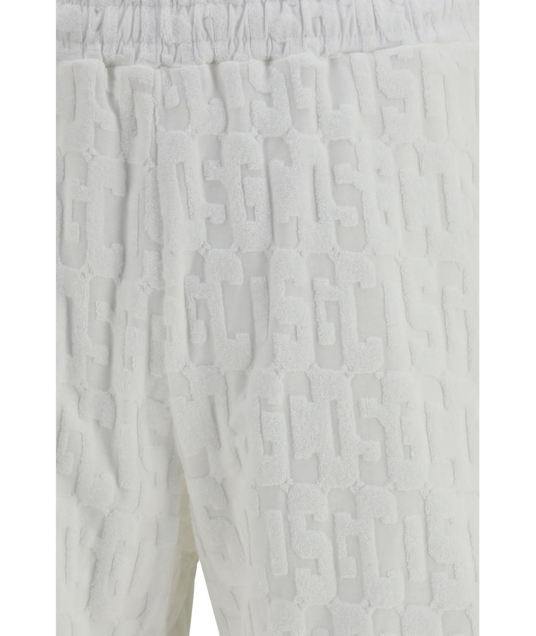 GCDS Белые хлопковые шорты, фото 3