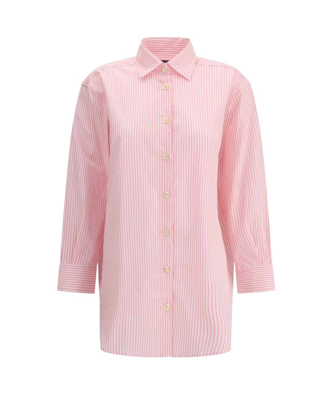 DEPERLU Розовая хлопковая рубашка, фото 1