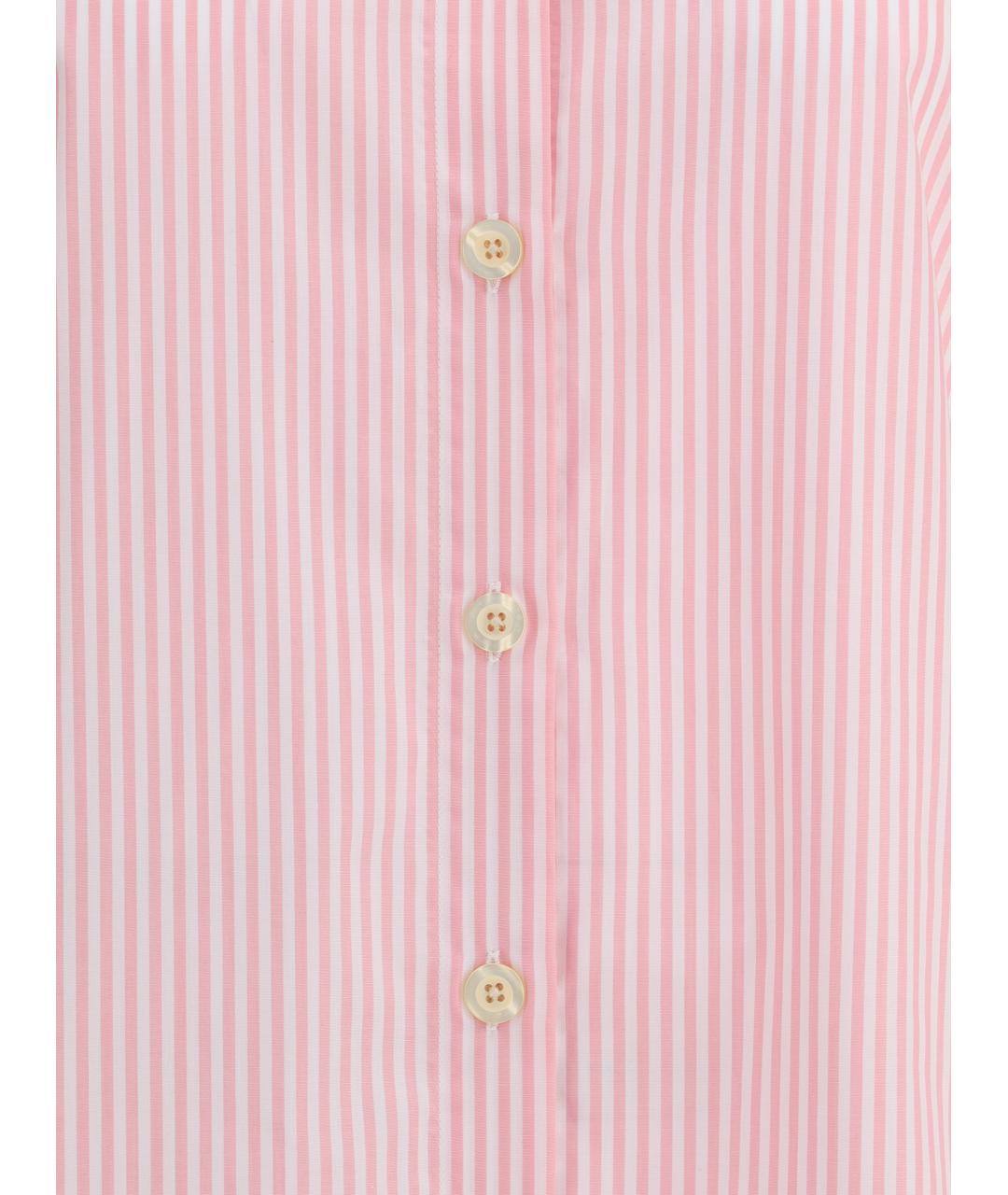 DEPERLU Розовая хлопковая рубашка, фото 3