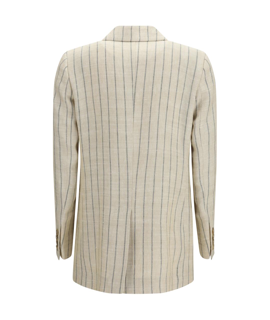 BLAZE MILANO Бежевый льняной жакет/пиджак, фото 2