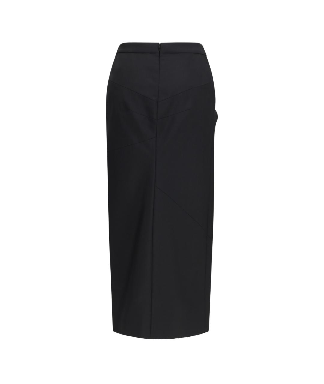 GIVENCHY Черная шерстяная юбка миди, фото 2