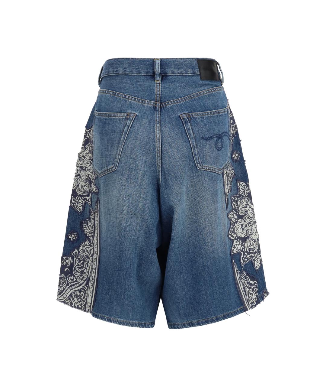 R13 Синие хлопковые шорты, фото 2