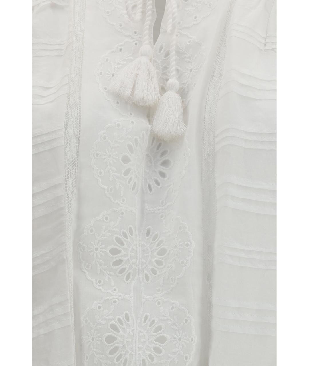 ISABEL MARANT ETOILE Белое хлопковое повседневное платье, фото 3