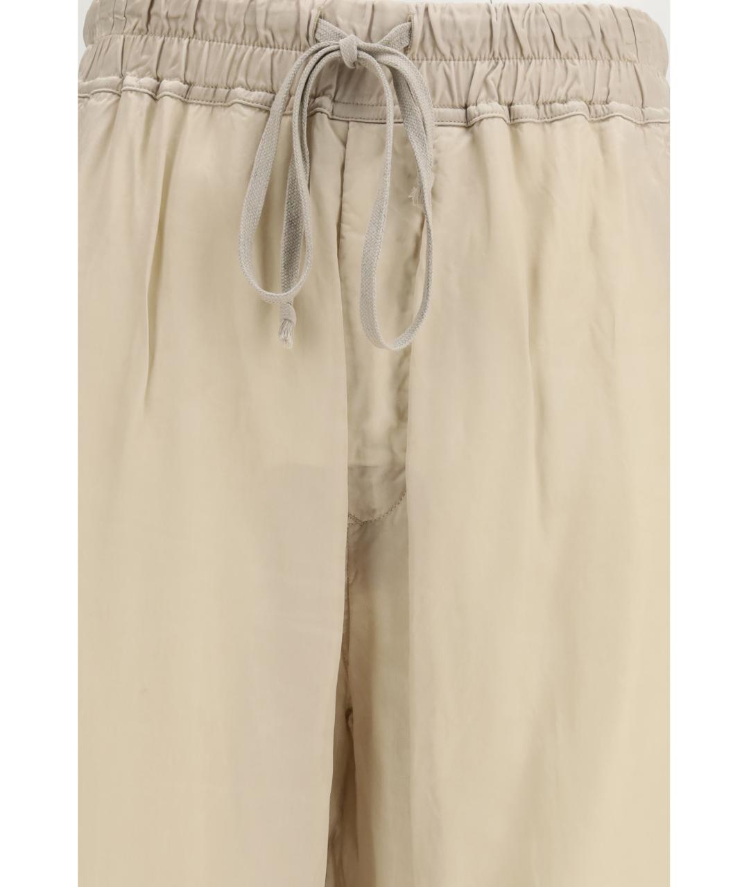 RICK OWENS Бежевые прямые брюки, фото 3