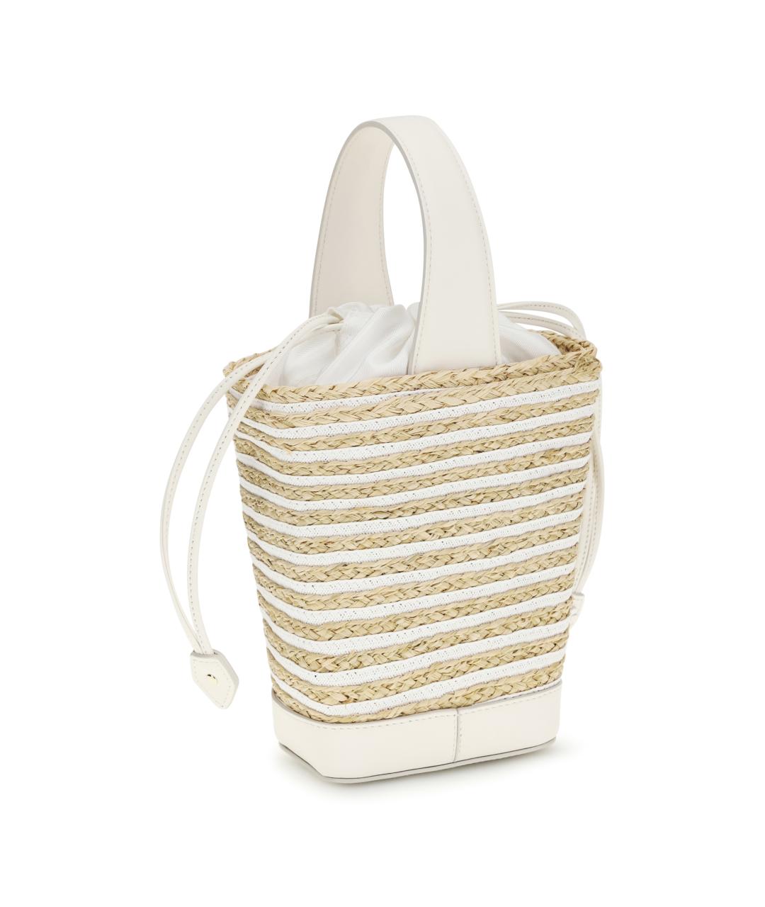 ROGER VIVIER Бежевая пелетеная сумка с короткими ручками, фото 3