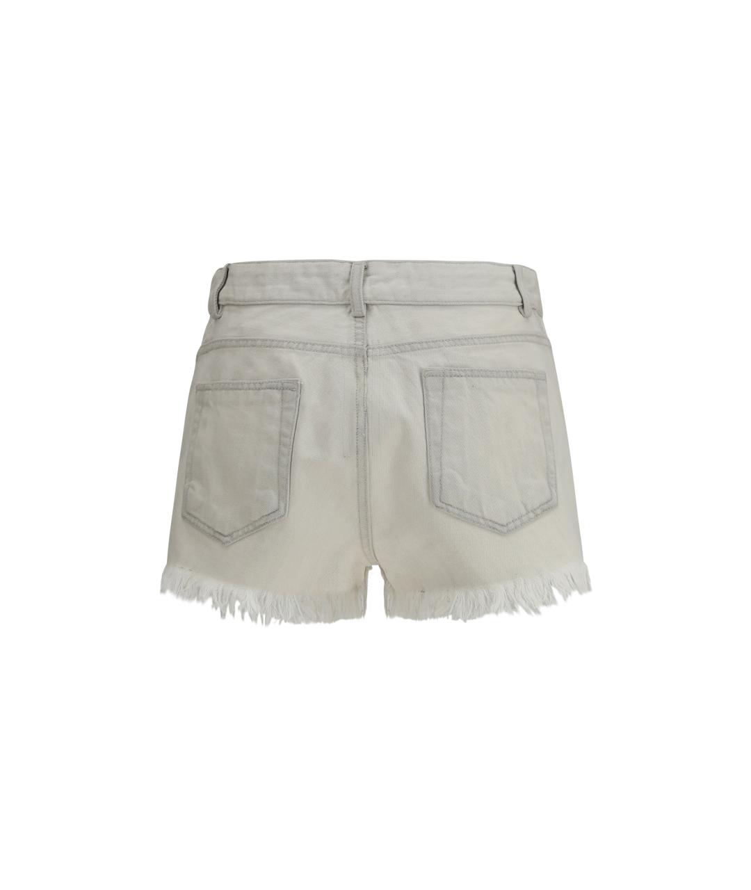 RICK OWENS Белые хлопковые шорты, фото 2