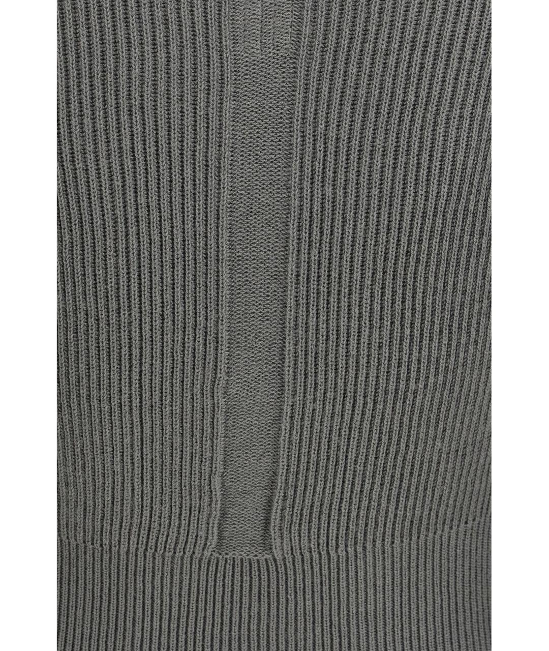 RICK OWENS Серый шерстяной джемпер / свитер, фото 3