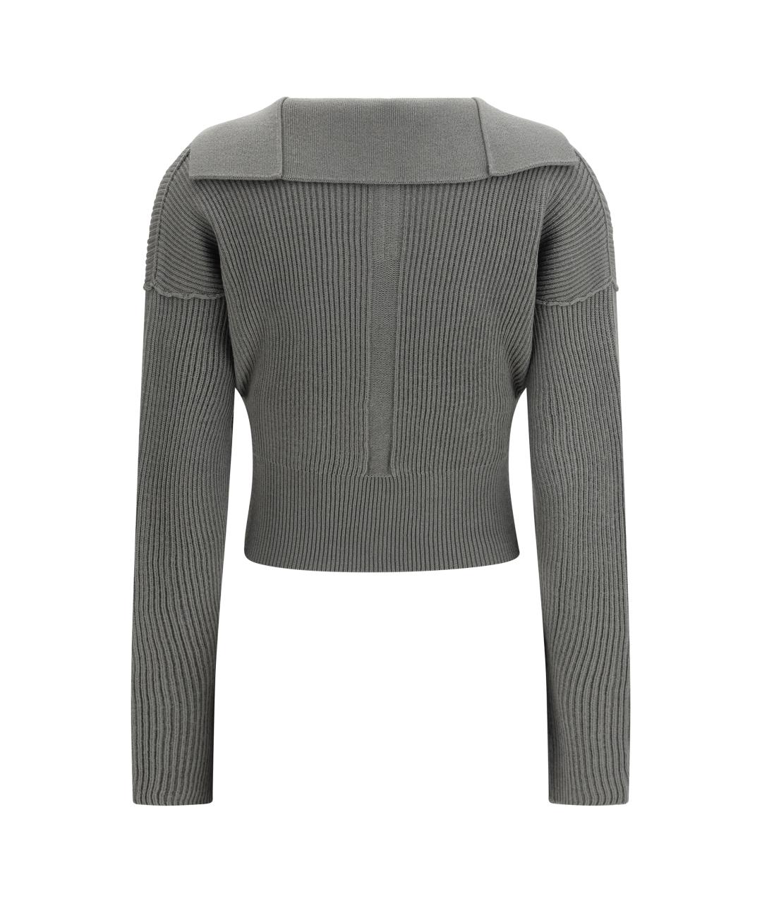 RICK OWENS Серый шерстяной джемпер / свитер, фото 2