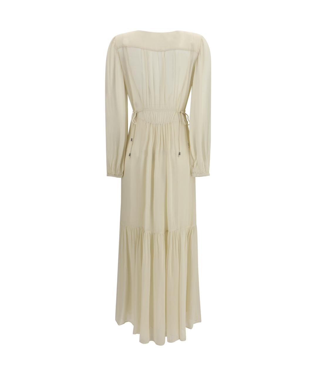 ISABEL MARANT ETOILE Бежевое вискозное повседневное платье, фото 2