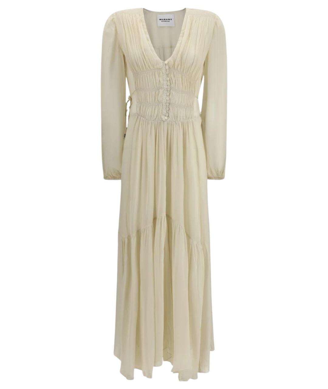 ISABEL MARANT ETOILE Бежевое вискозное повседневное платье, фото 1