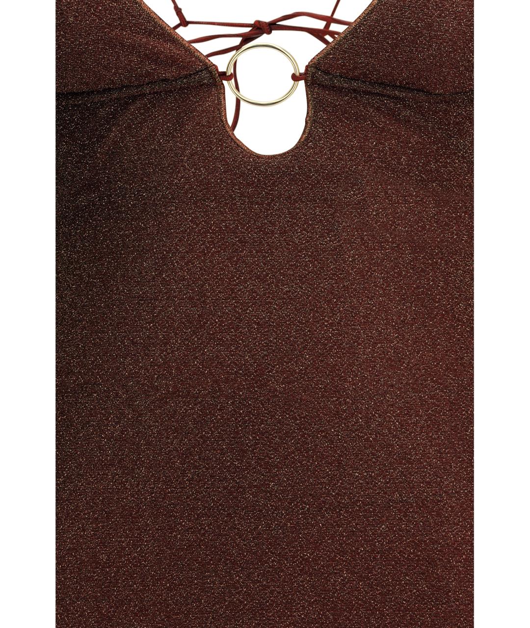 OSEREE Бордовое полиамидовое коктейльное платье, фото 3