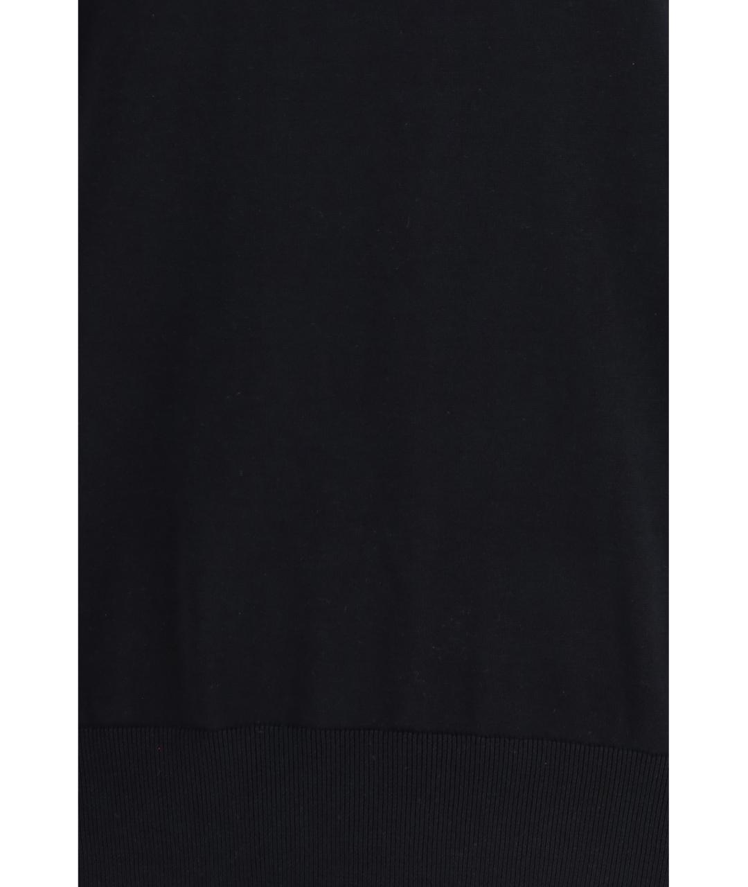 LANEUS Черная хлопковая футболка, фото 3