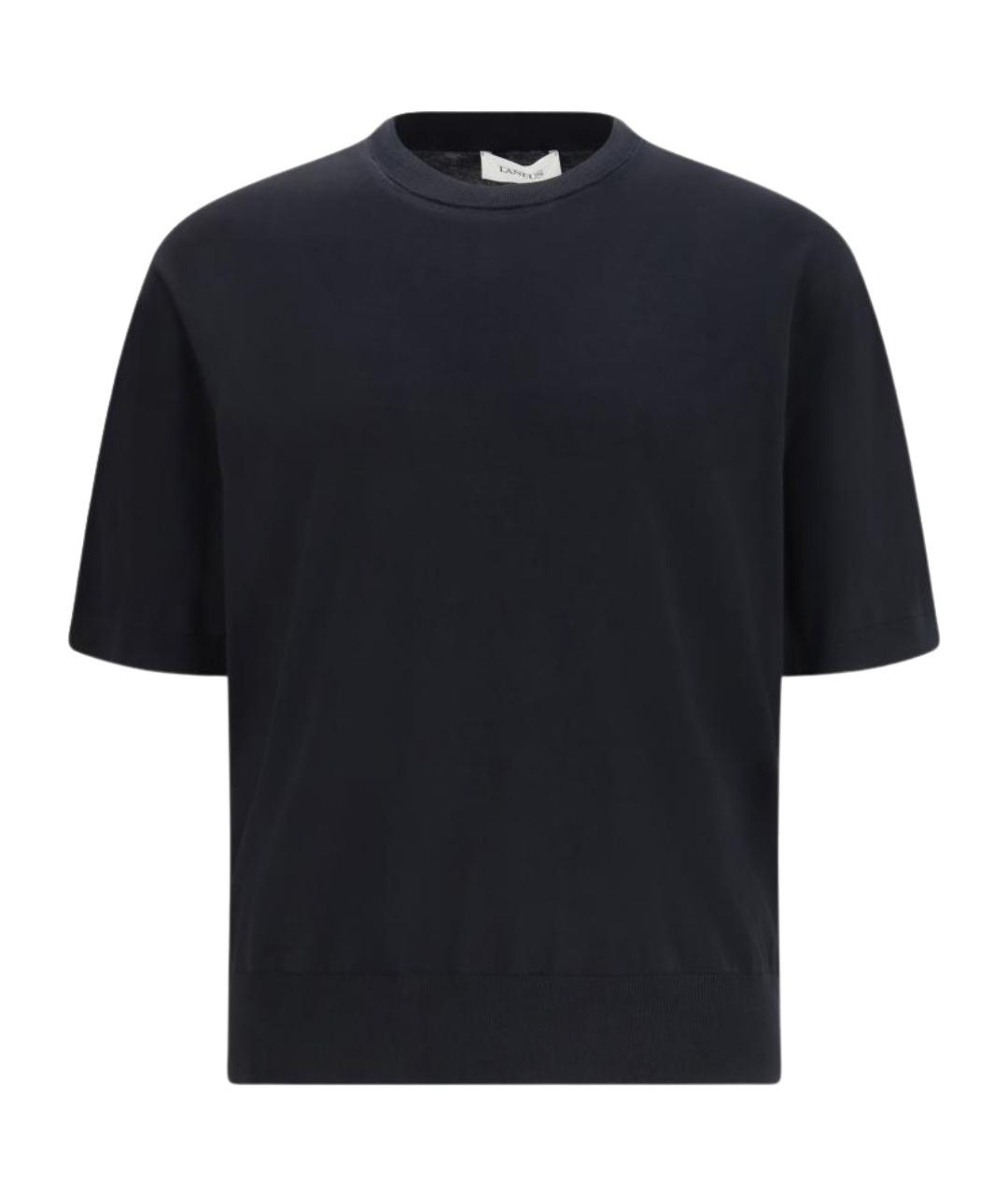 LANEUS Черная хлопковая футболка, фото 1