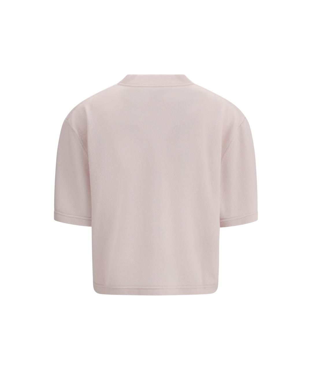 Sa Su Phi Розовая кашемировая футболка, фото 2