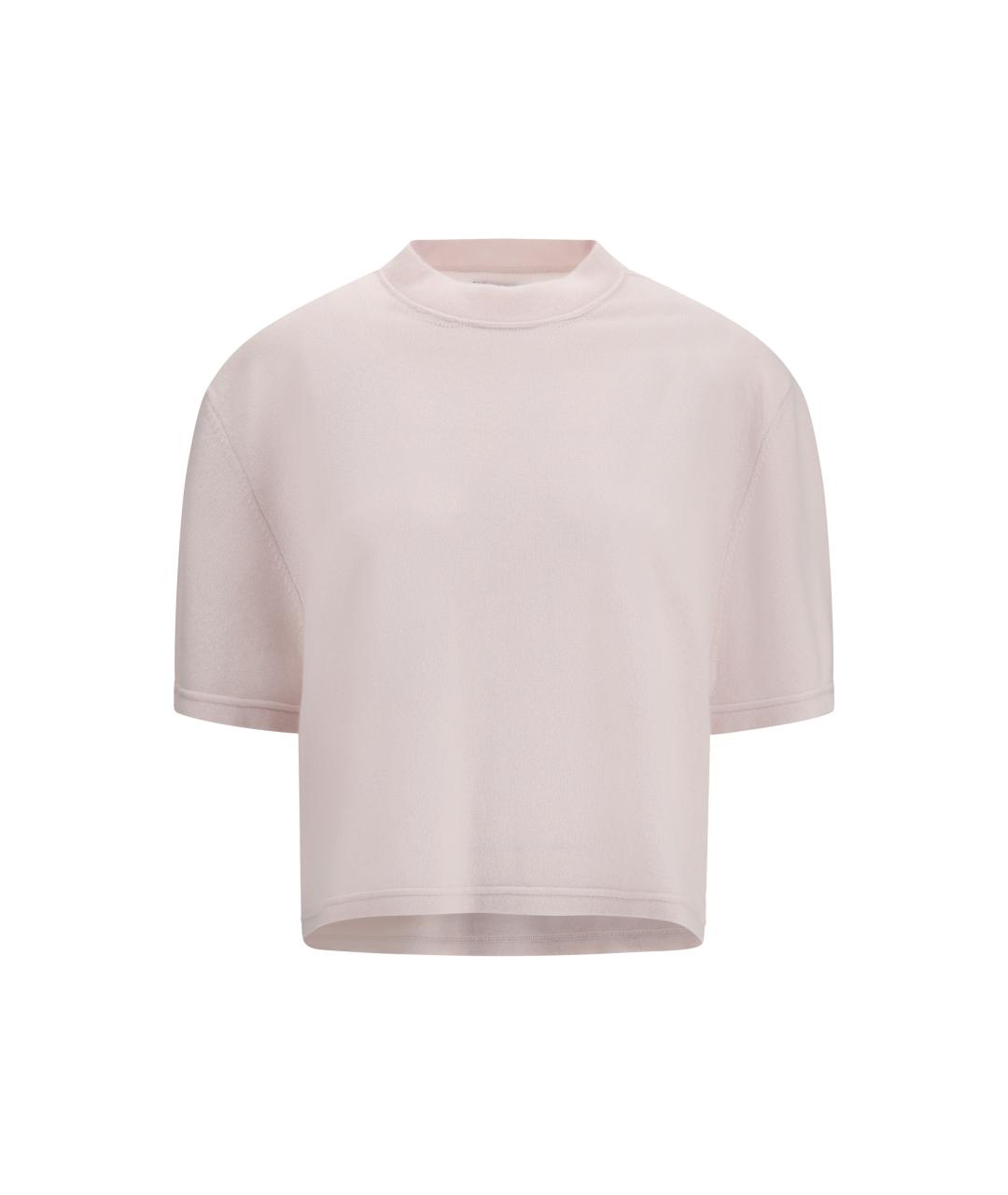 Sa Su Phi Розовая кашемировая футболка, фото 1