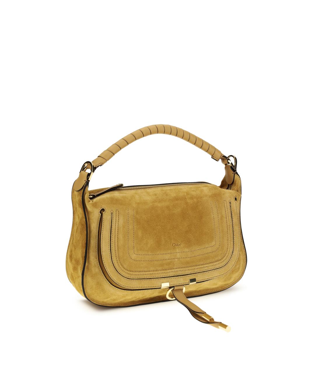 CHLOE Бежевая замшевая сумка через плечо, фото 2