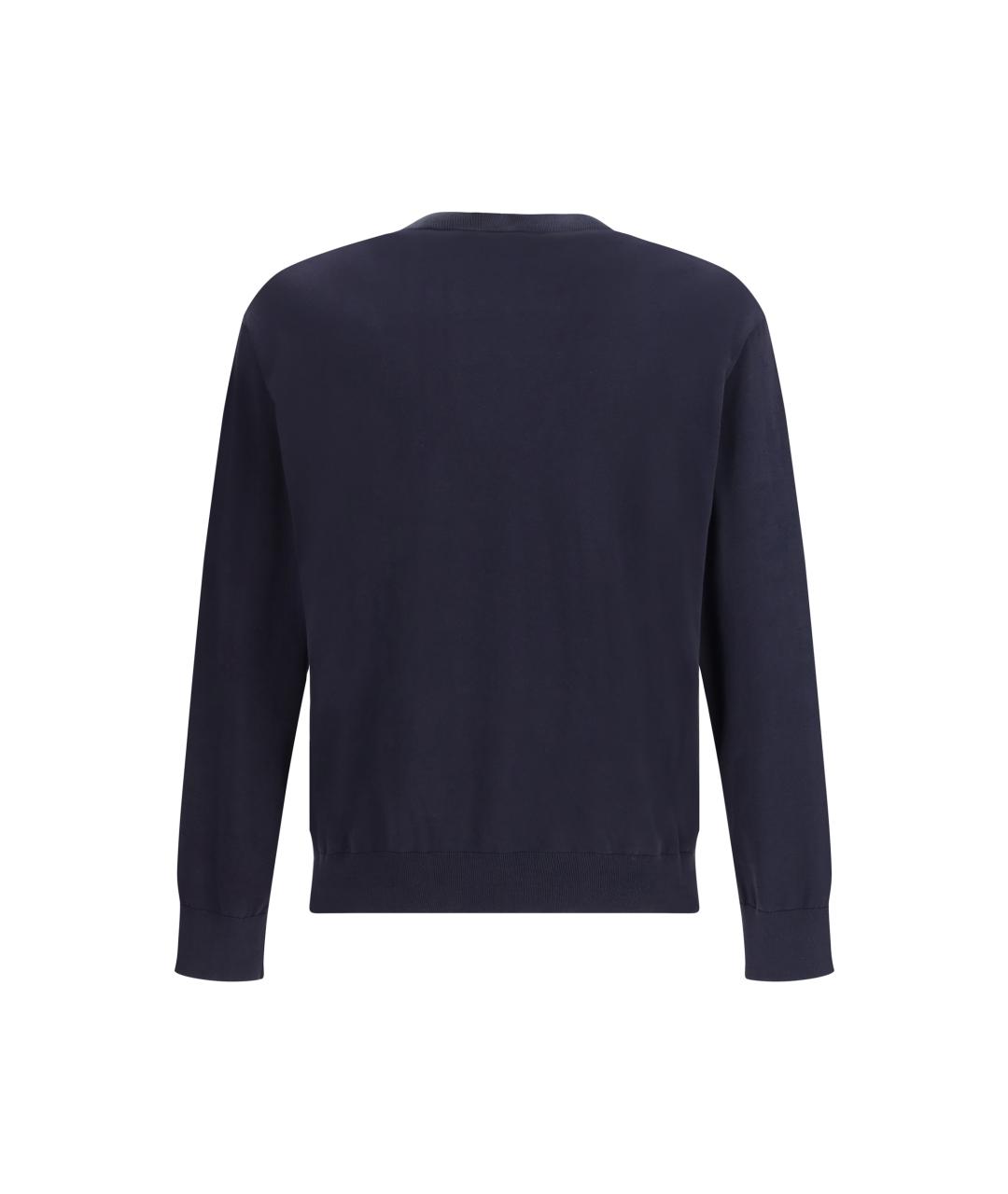 LANEUS Темно-синий хлопковый джемпер / свитер, фото 2