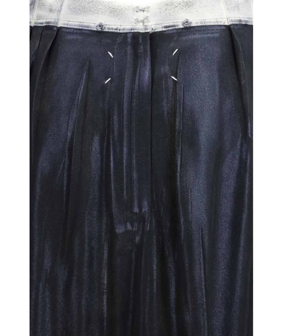 MAISON MARGIELA Черная ацетатная юбка миди, фото 3