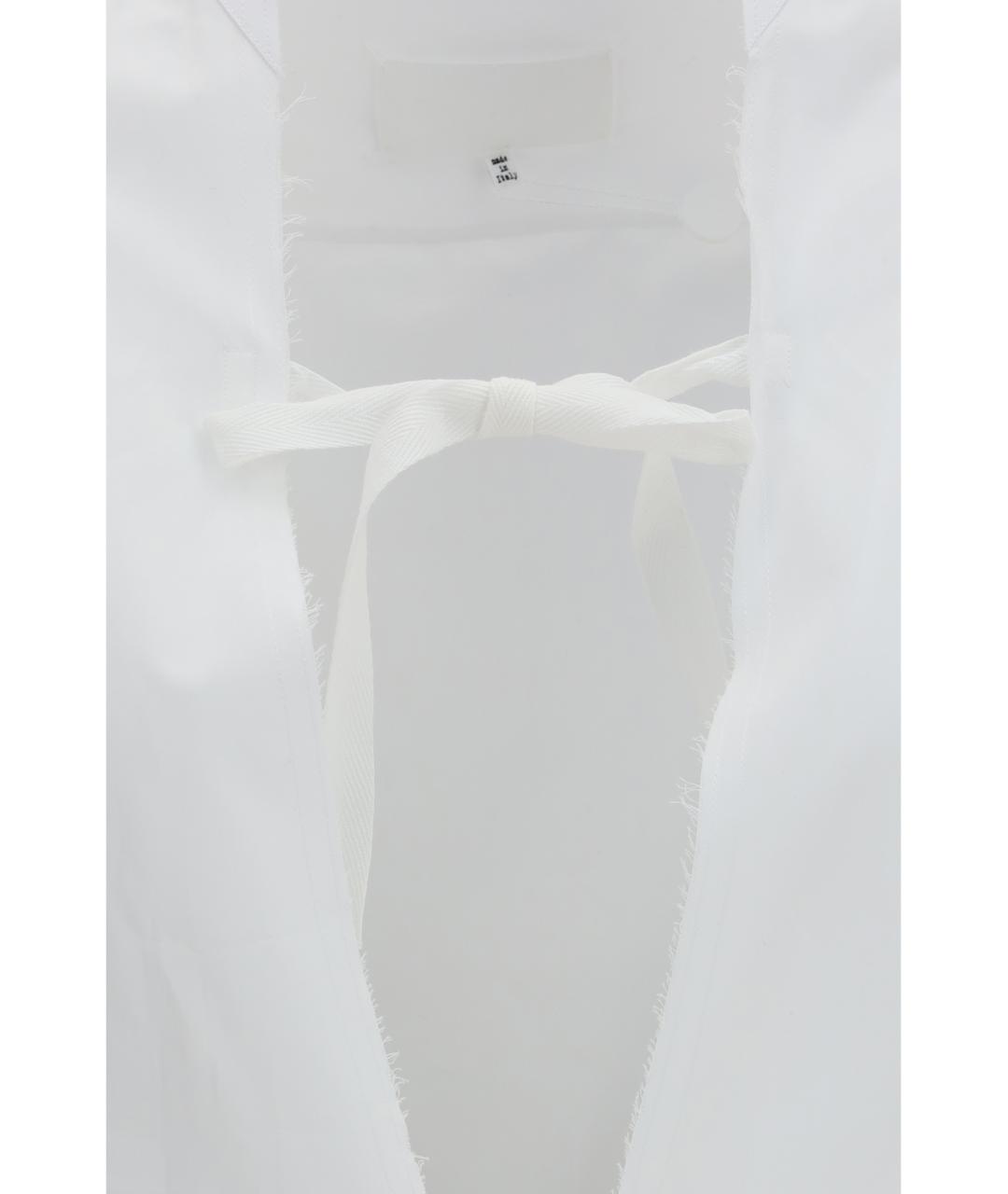 MAISON MARGIELA Белая хлопковая кэжуал рубашка, фото 3