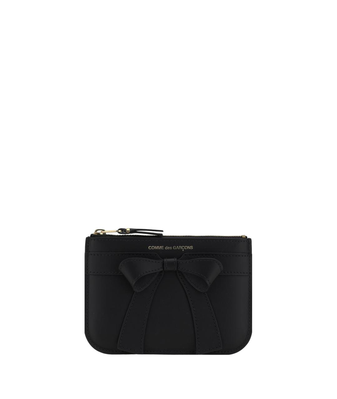 COMME DES GARÇONS Черный кожаный кошелек, фото 1