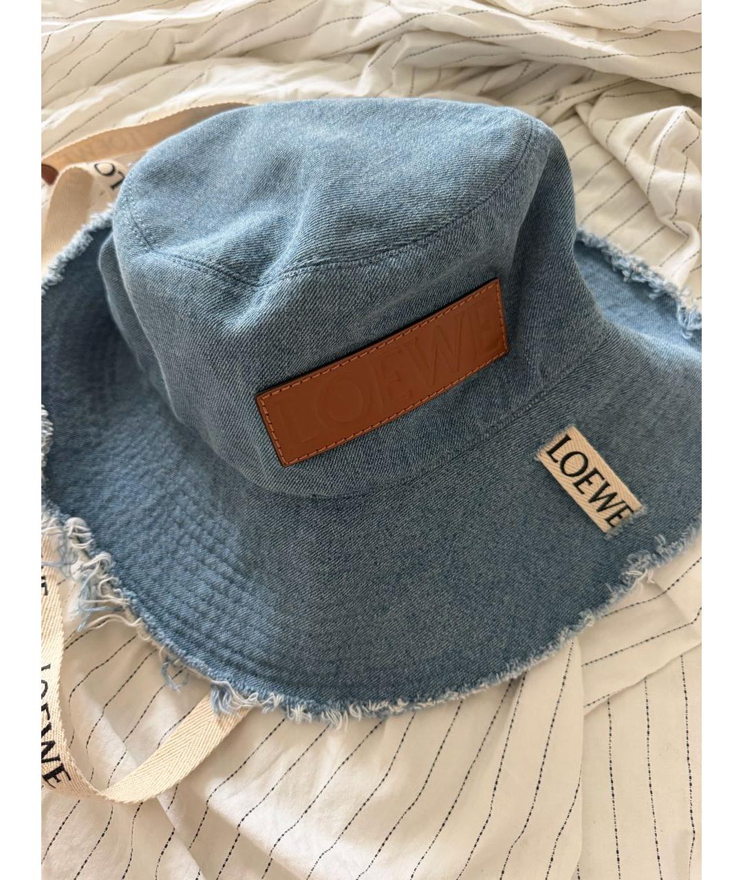 LOEWE Синяя хлопковая панама, фото 2