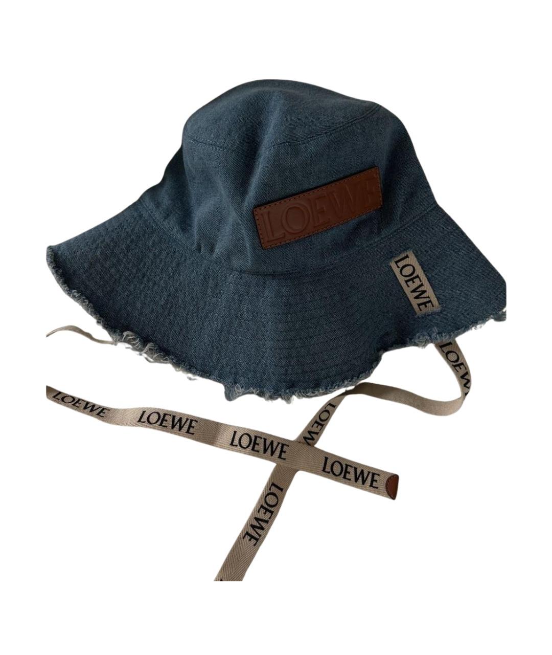 LOEWE Синяя хлопковая панама, фото 1