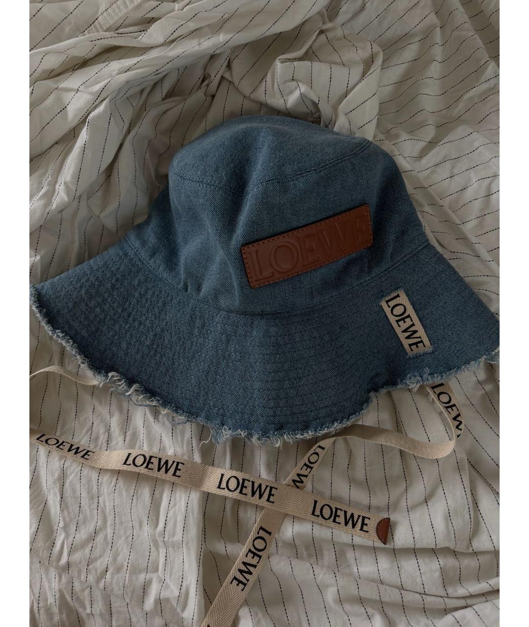 LOEWE Синяя хлопковая панама, фото 5