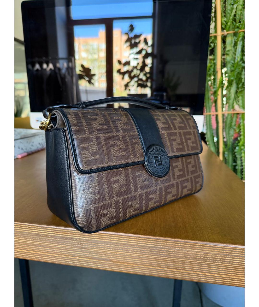 FENDI Коричневая сумка через плечо, фото 2