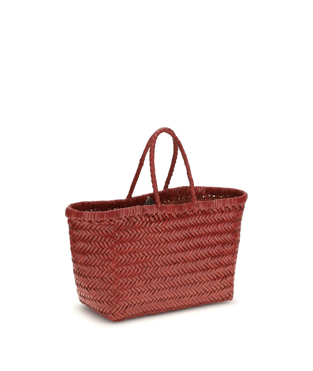 Dragon Diffusion Красная кожаная сумка тоут, фото 3