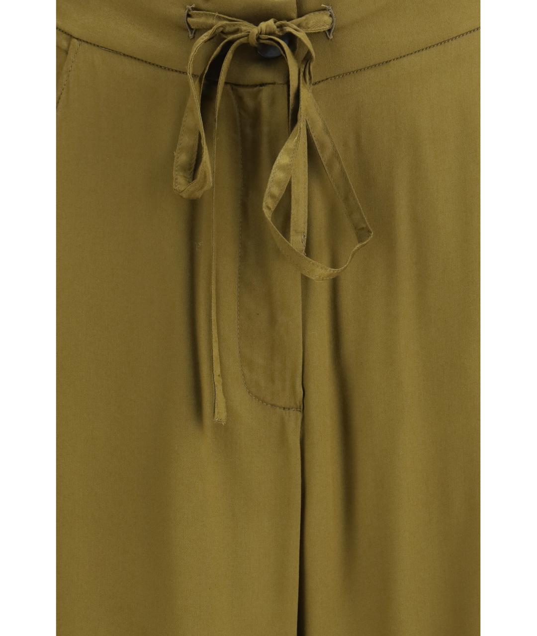 ELLA Коричневые вискозные прямые брюки, фото 3