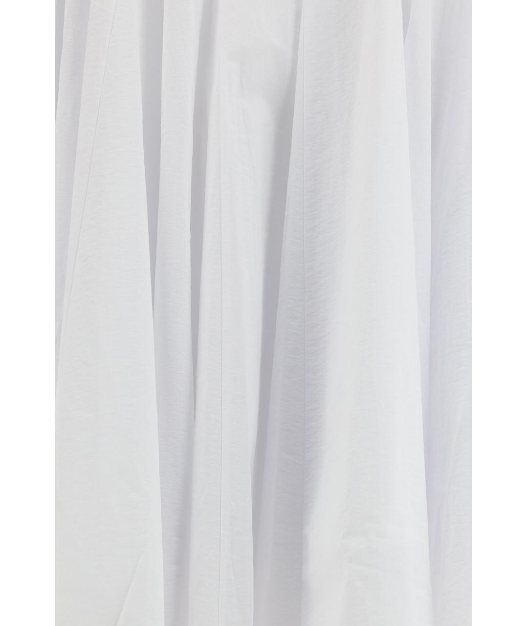 JACQUEMUS Белое хлопковое коктейльное платье, фото 3