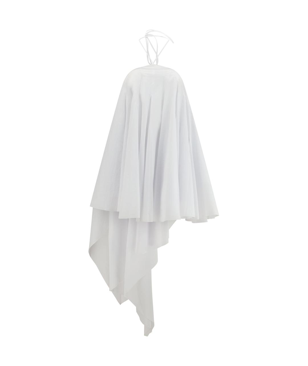 JACQUEMUS Белое хлопковое коктейльное платье, фото 1