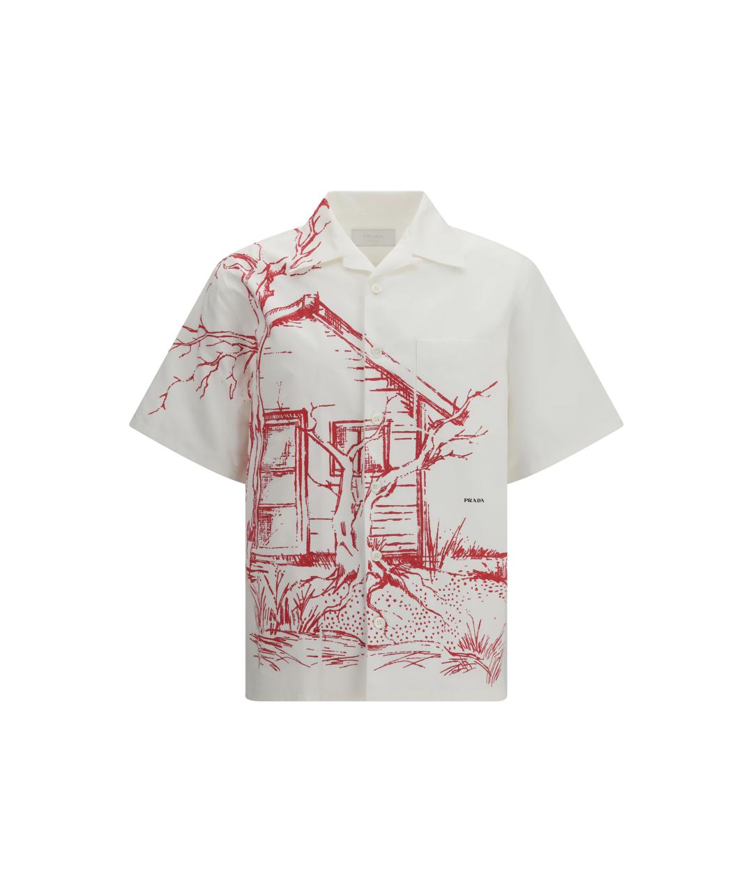 PRADA Мульти хлопковая кэжуал рубашка, фото 1