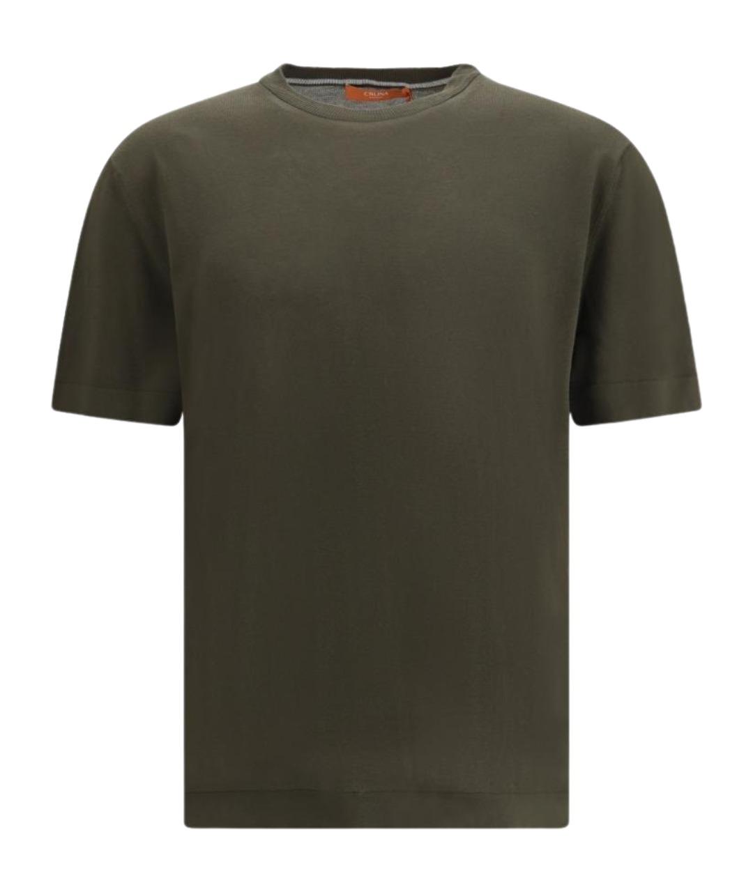 Cruna Зеленая хлопковая футболка, фото 1