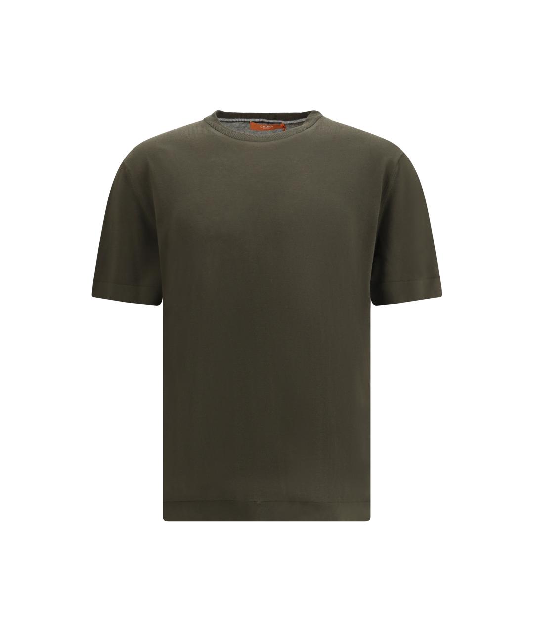 Cruna Зеленая хлопковая футболка, фото 4