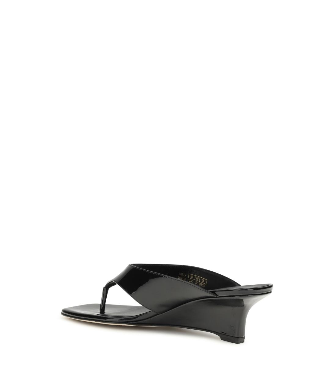 STUART WEITZMAN Черные кожаные мюли, фото 3